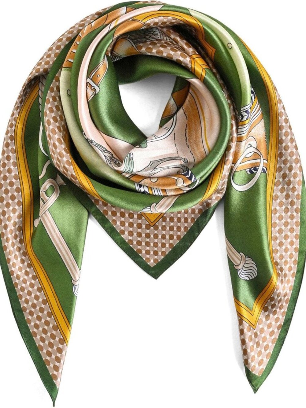 Luxurious 100% Mulberry Silk Scarf for Women - 35"x35" Lightweight Headscarf